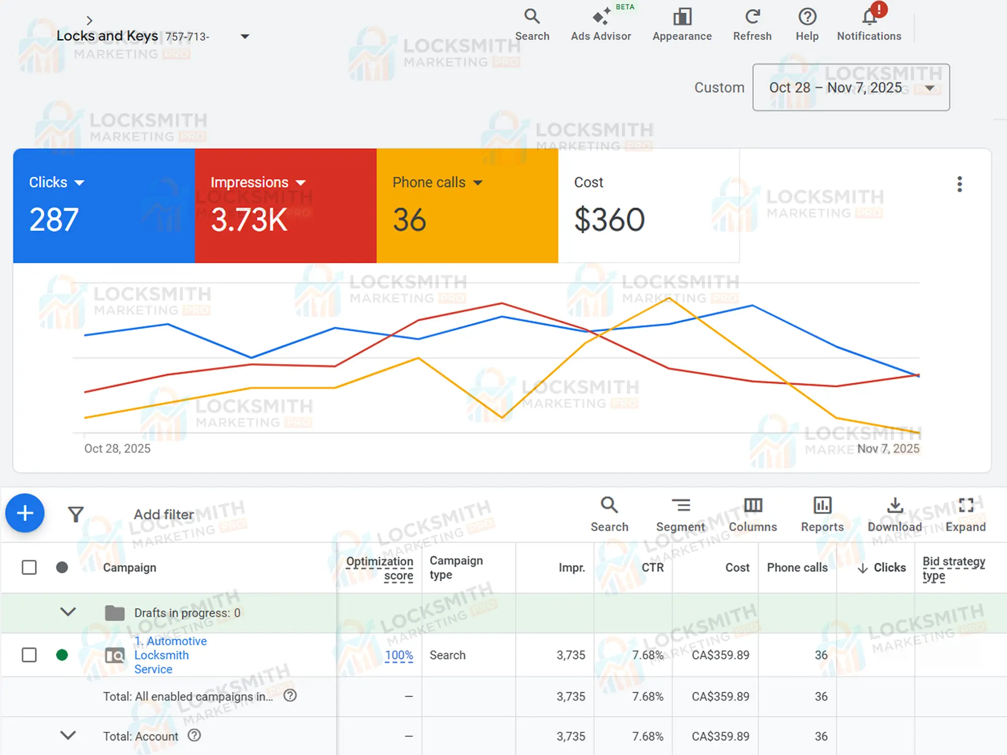 Locksmith-Google-Ads-Management-Project14